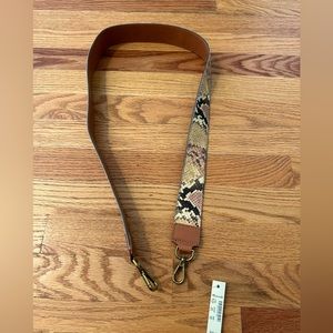 Madewell The Shoulder Bag Strap: Snake Embossed Leather Edition